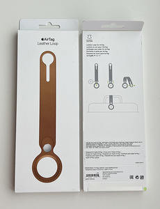 Apple AirTag Leather Loop Red / Saddle Brown (2 фото из 2)