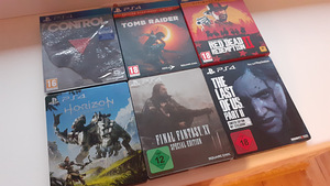 PS4 Steelbook Last of Us Horizon Tomb Raider Control (1 foto / 10)