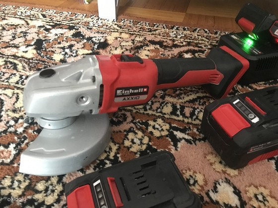 Болгарка аккумуляторная einhell 4 новых аку и зарядка