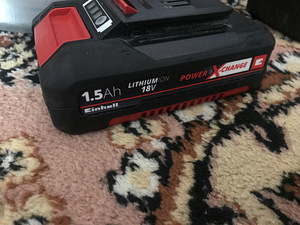 Болгарка аккумуляторная einhell 4 новых аку и зарядка (2 фото из 3)