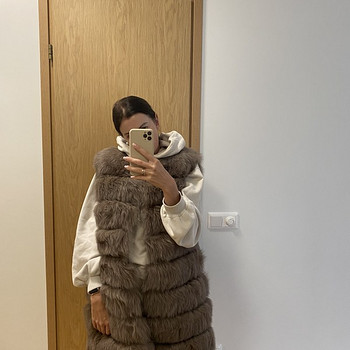 Naturaalse karvaga pikk vest