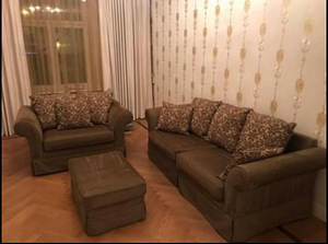 Müüa diivan ja tugitool (pehmemööbli komplekt) (3 foto / 3)