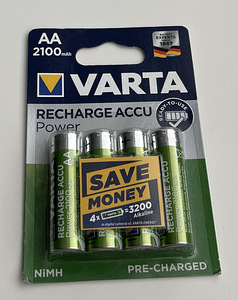 Varta AA 2100mAh Recharge Accu Power 4tk (1 фото из 2)