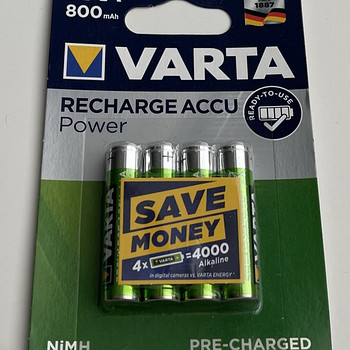 Varta AAA 800mAh Recharge Accu Power 4tk