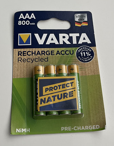 Varta AAA 800mAh Recharge Accu Recycled 4tk (1 foto / 2)