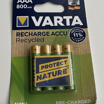 Varta AAA 800mAh Recharge Accu Recycled 4tk