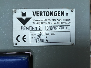 21-70-8050 VERTONGEN Tenon frēzmašīna (7 foto no 7)