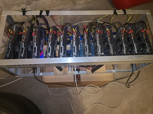 Kriptokaevur Miner 12 x Gigabyte P106 100 (3 фото из 3)