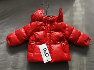 НОВИНКА детский пуховик D&G размер 62/68. (4 фото из 6)