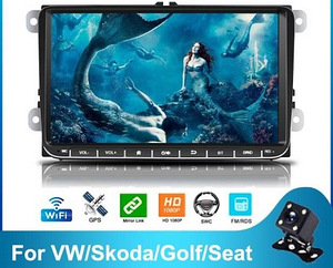 1-2 DIN Мультимедийная Android 12 -13 -14-15 WI - FI CARPLAY (5 фото из 10)
