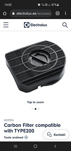 Söefilter Electrolux Type 200 2tk (1 foto / 1)