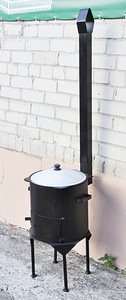 Korstnaga pliit+pada(10L)+skimmer 40 cm(+kulp 40 cm (8 foto / 9)