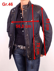 Uus!Trapper Queens Leder / Nylon jope,suuru EU 44/46 (2 foto / 8)