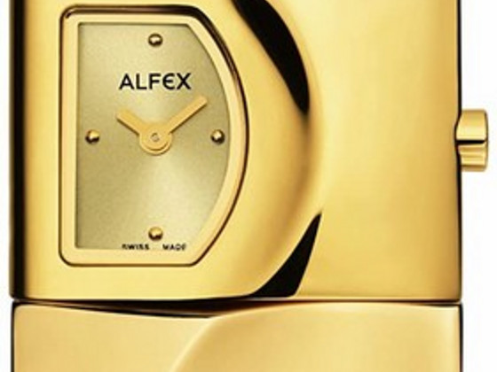 Alfex Женские часы Analogue Quartz Golden Stainless Bracelet