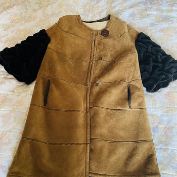 Itaalia fashion Olivieri stiilne mantel karusnahk