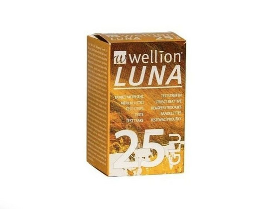 MEGA! Wellion Luna, 25 Riba Veresuhkru Mõõtmiseks. UUS!