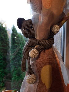 Amigurumi - kass, lastetoa kardinate hoidja (1 foto / 2)