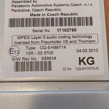 Magnetofon Honda CR-V 3