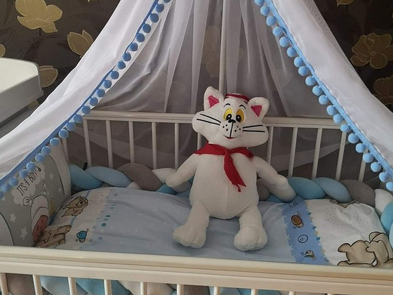 Boldachin. (õmmeldud eritellimusel) ja hoidja selle jaoks. 25 eurot