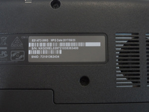 Sülearvuti Acer Aspire ES1-572 + laadija + karp (5 foto / 6)
