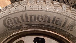 Шипованная зимняя резина на дисках, Continental, 195/65 R15 (2 фото из 7)