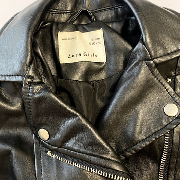 Zara girls кожаная куртка 5-6л