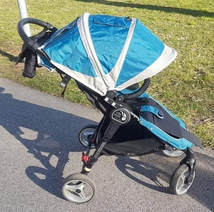 Baby jogger City Mini 4 wheel jalutuskäru, kergkäru + lisad! (7 foto / 8)