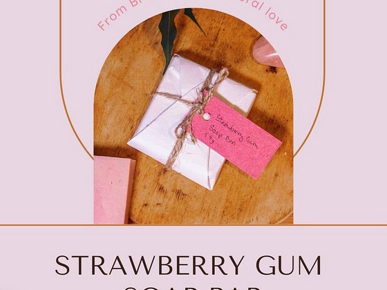 Мыло ручной работы Strawberry Gum