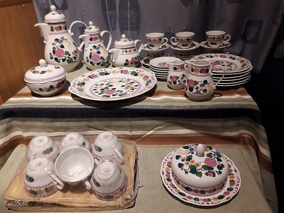 Новый сервиз Райские птицы ГДР Kahla