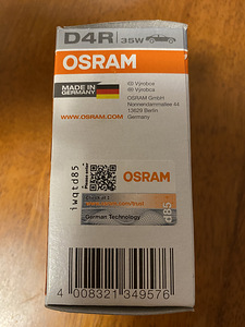 XENON ЛАМПА D4R OSRAM ORIGINAL (2 фото из 4)