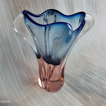 BLOWN GLASS VASE, JOSEF HOSPODKA, CZECHOSLOVAKIA, 1960´S