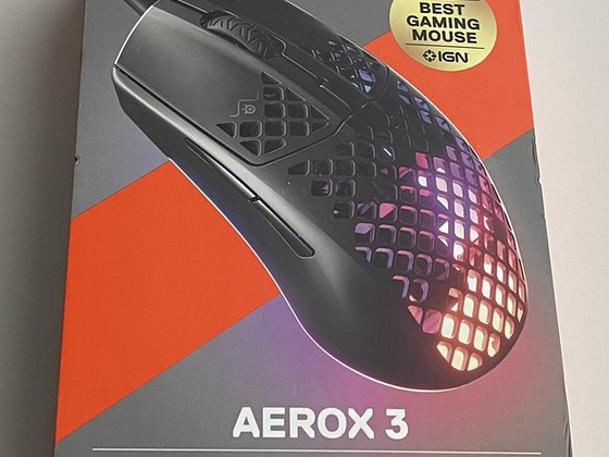 SteelSeries Aerox 3 Wired Optical Mouse , Black