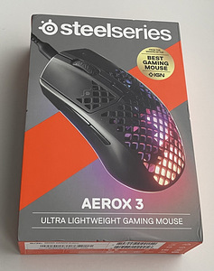 SteelSeries Aerox 3 Wired Optical Mouse , Black (1 foto / 4)