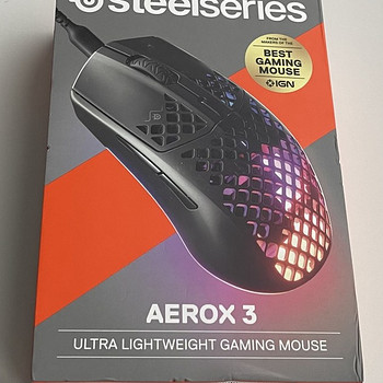SteelSeries Aerox 3 Wired Optical Mouse , Black