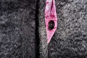 Bastion karvane must mantel kapuutsiga (44-46/ 2XL) (3 foto / 9)