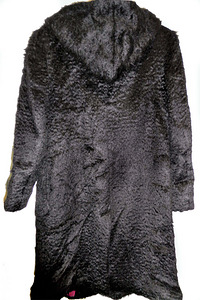 Bastion karvane must mantel kapuutsiga (44-46/ 2XL) (9 foto / 9)