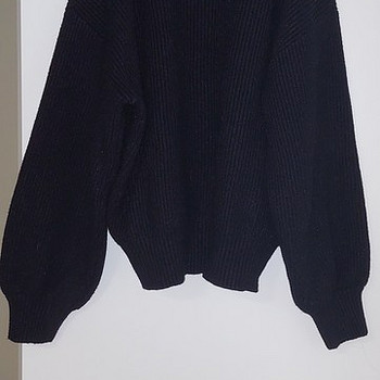 Kampsun must oversized, must ülisuur kampsun
