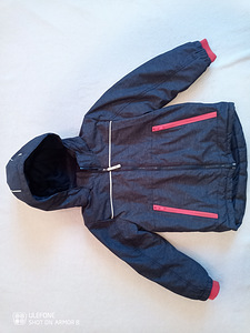 Джинсового цвета куртка детская H&M 116см (3 фото из 6)