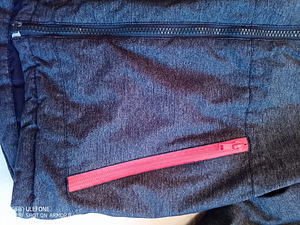 Джинсового цвета куртка детская H&M 116см (4 фото из 6)