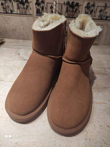 ТЕПЛЫЕ БОТИНКИ ИЗ НАТУРАЛЬНОЙ КОЖИ (4 фото из 5)
