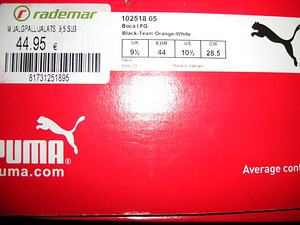 Puma Boca I FG meeste jalgpallijalatsid EUR44, uued (3 foto / 3)