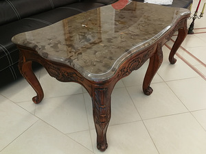 Antiik Laud ideaalses korras -puu ja marmor 137x 67x h58 cm (1 foto / 4)