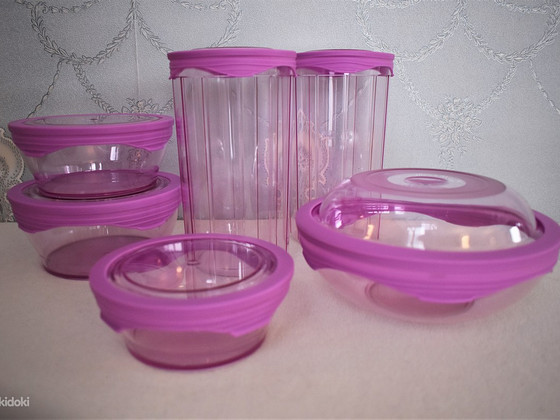 UUS. Säilitusnõude komplekt Sunrise Jasmine (Tupperware)