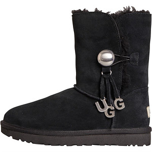 Новые женские угги UGG Bailey Button , blacк, 80% шерсть. (1 фото из 6)