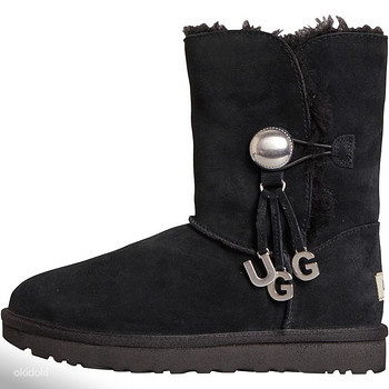 Uued naiste UGG Bailey Button ugg saapad, must, 80% vill.
