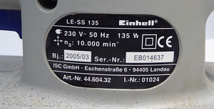 Шлиф. Машина Einhell Le-SS 135 + Акудрель Einhell 14,4-1 (8 фото из 10)