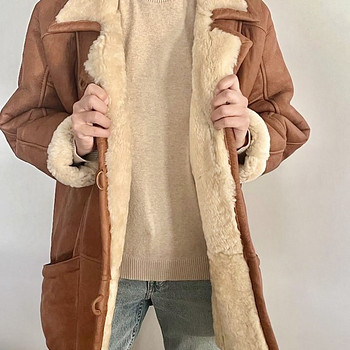 Shearling lambanahast kasukas, dubljonka