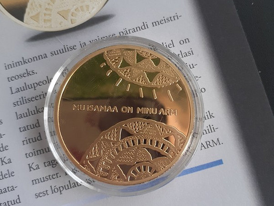 Позолоченная медаль "Праздник песни"