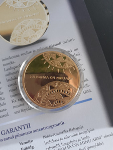 Kullatud medal "Laulupidu" (1 foto / 3)