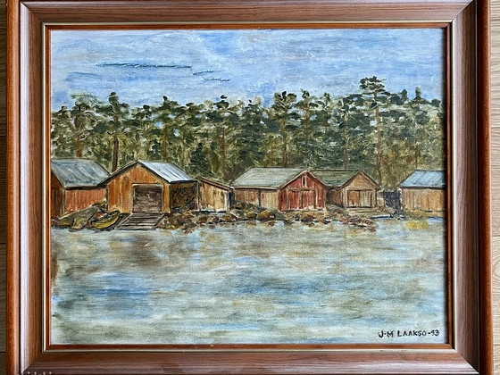 Картина художника Лааксо, 1993 г., 50х40см